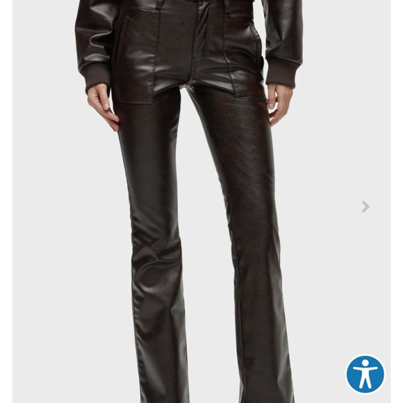 Hudson Jeans Pants - NWOT Hudson Barbara High-Rise Vegan Leather Pants | Sleek Black Bootcut✨